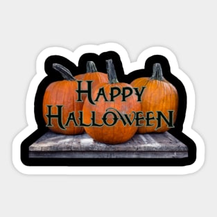 Happy Halloween Pumpkins Sticker